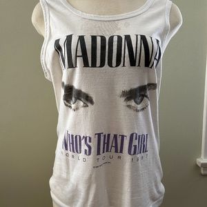Vintage Madonna Who's That Girl Tour 1987 Tank Top